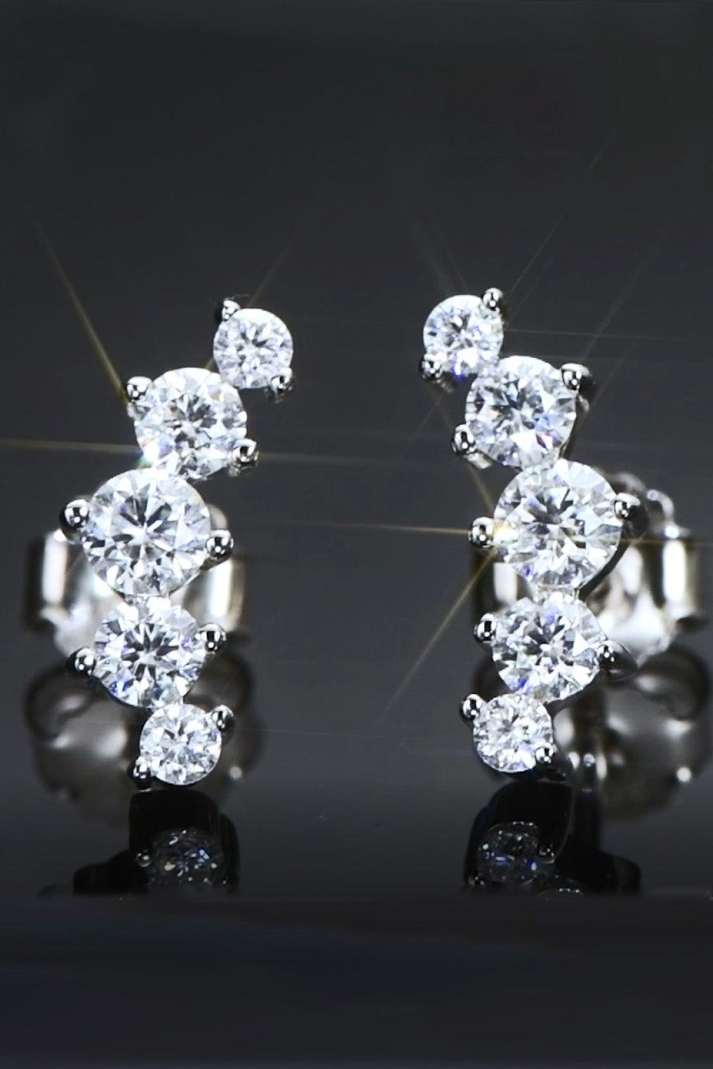 All You Need Sparkala™ Moissanite Platinum-Plated Earrings