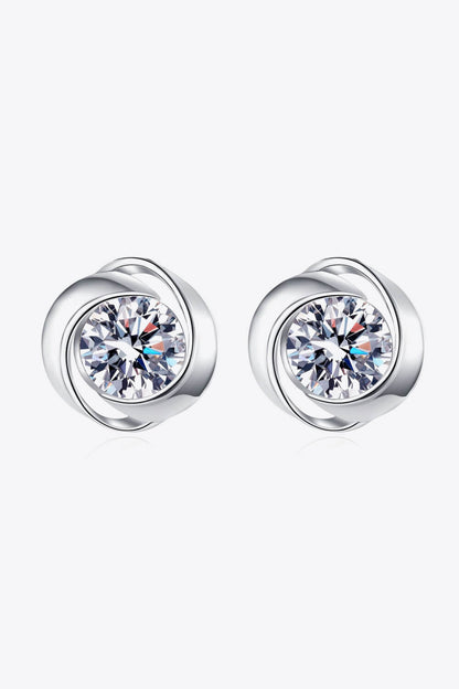 Feeling Fun Moissanite Stud Earrings - Sparkala