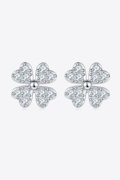 Adored Sparkala™ Moissanite Four Leaf Clover Stud Earrings