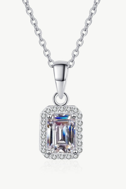 Square Sparkala™ Moissanite Pendant Chain Necklace