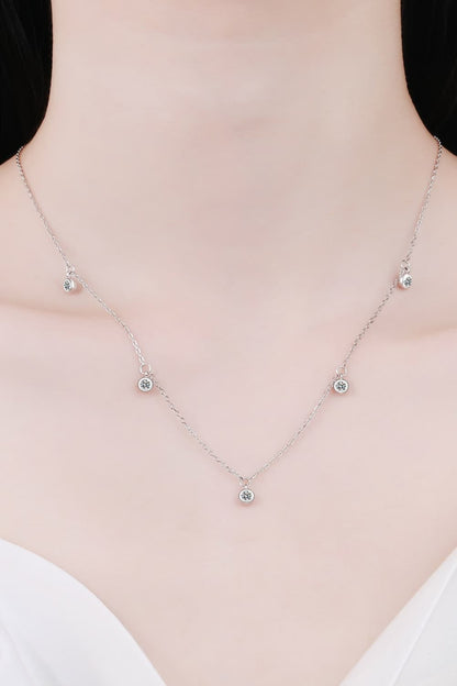 Sparkala™ Moissanite Rhodium-Plated Necklace