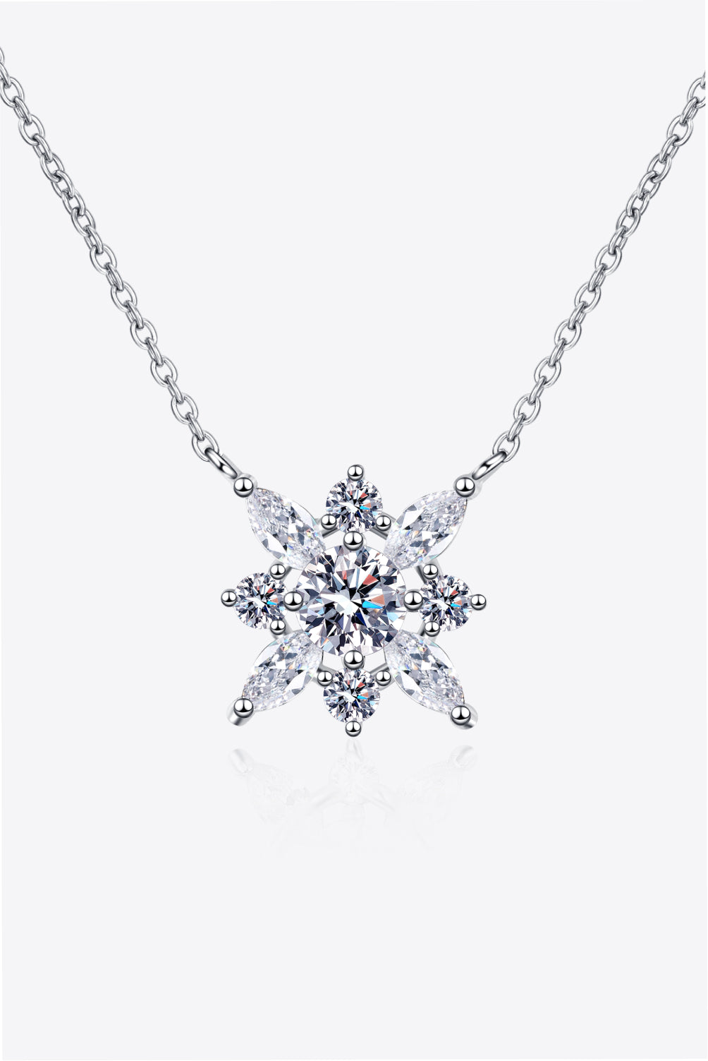 Sparkala™ Moissanite Rhodium-Plated Necklace