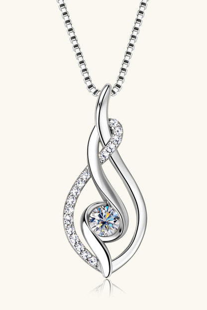 Sparkala™ Moissanite Platinum-Plated 925 Sterling Silver Necklace