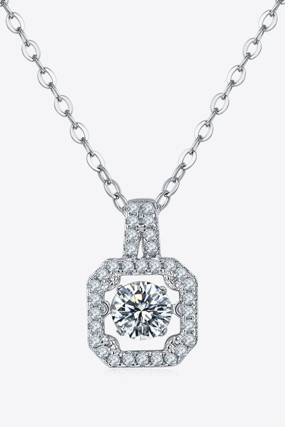 Adored Sparkala™ Moissanite Platinum-Plated 925 Sterling Silver Necklace