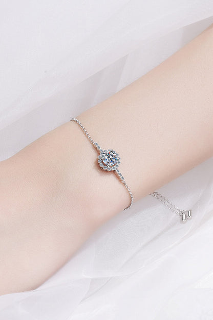 1 Carat Moissanite Chain Bracelet - Sparkala