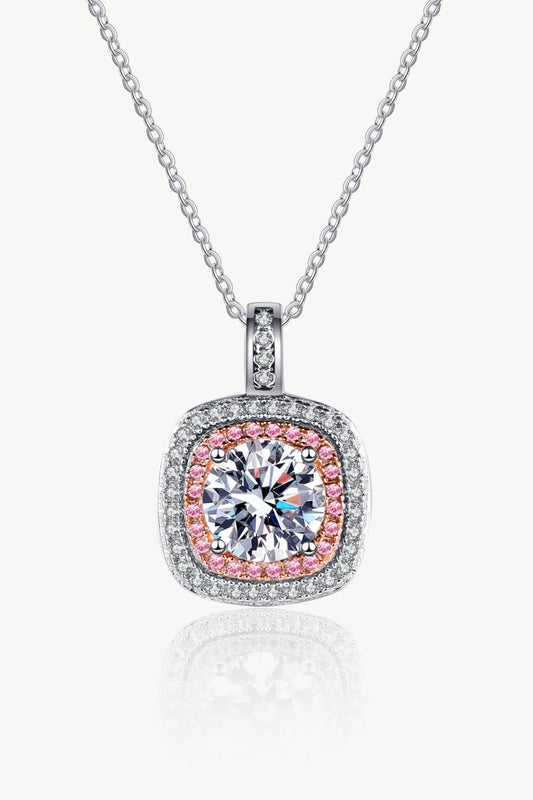 1 Carat Adored Sparkala™ Moissanite Geometric Pendant Necklace