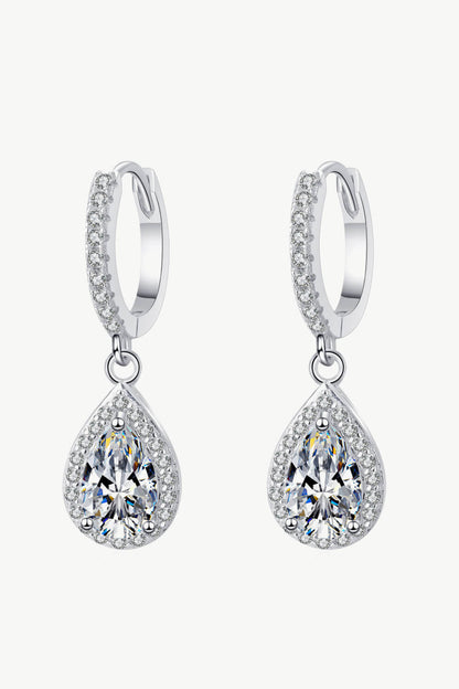 Sparkala™ Moissanite Teardrop Earrings