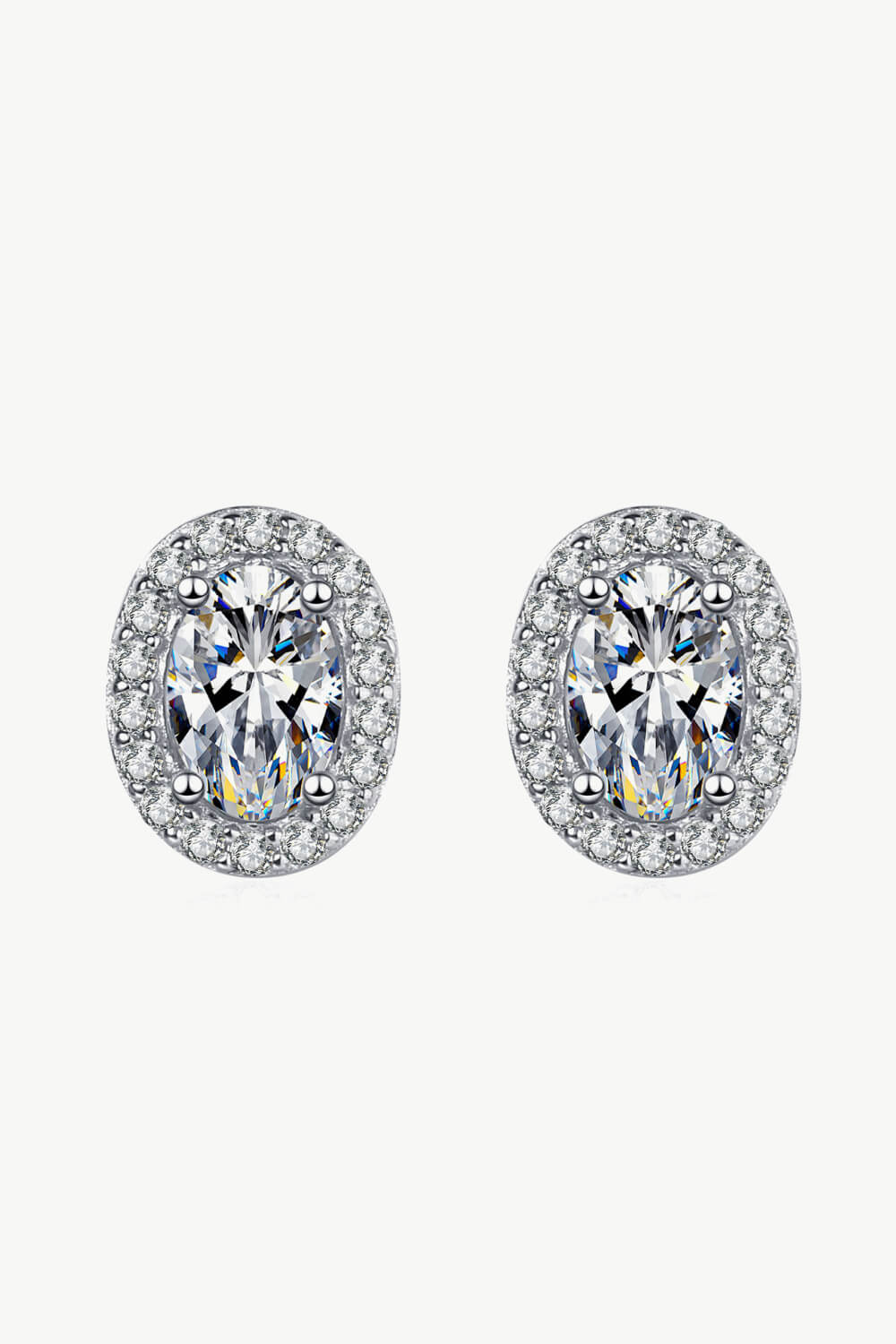 Future Style Moissanite Stud Earrings - Sparkala