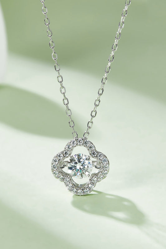 Sparkala™ Moissanite Four Leaf Clover Pendant Necklace