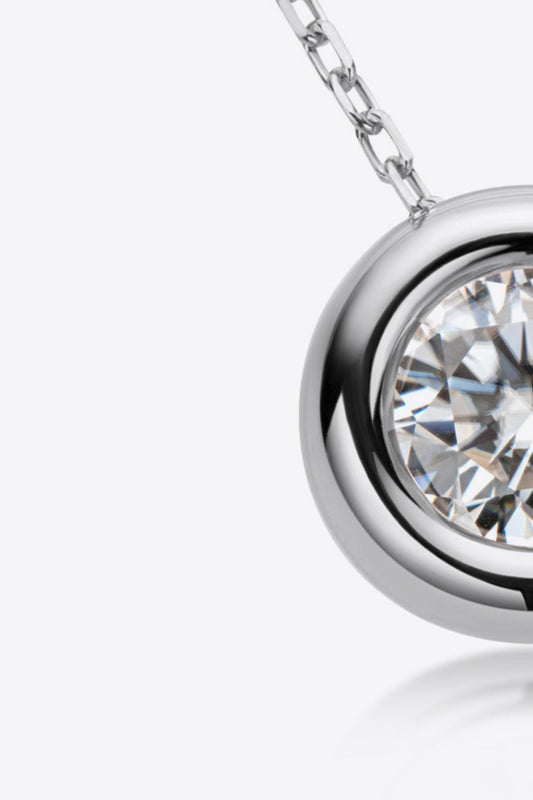 Adored 1 Carat Sparkala™ Pendant 925 Sterling Silver Necklace (Platinum-Plated Fine Silver)