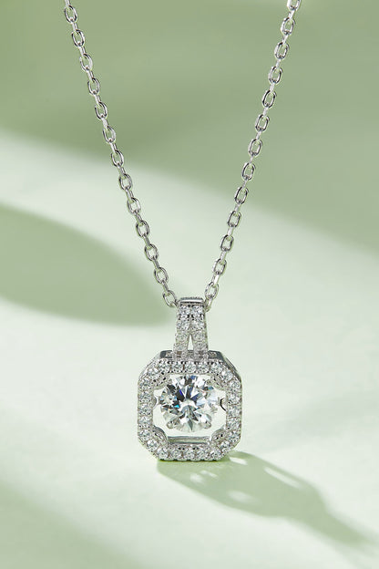 Adored Sparkala™ Moissanite Platinum-Plated 925 Sterling Silver Necklace