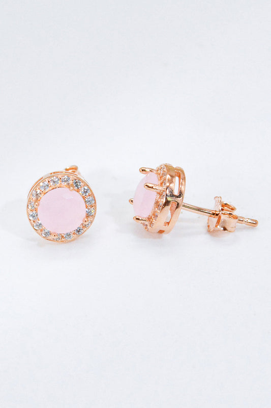 Give It To You 925 Sterling Silver Quartz Earrings (Platinum-Plated Fine Silver)