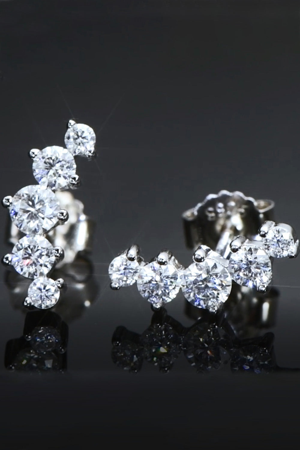 All You Need Sparkala™ Moissanite Platinum-Plated Earrings