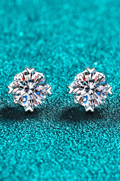 Good Day In My Mind Moissanite Stud Earrings - Sparkala