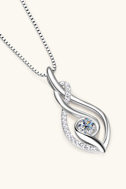 Sparkala™ Moissanite Platinum-Plated 925 Sterling Silver Necklace