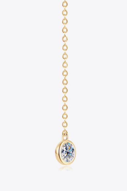 Adored Sparkala™ Moissanite Chain Earrings (Platinum-Plated Fine Silver)