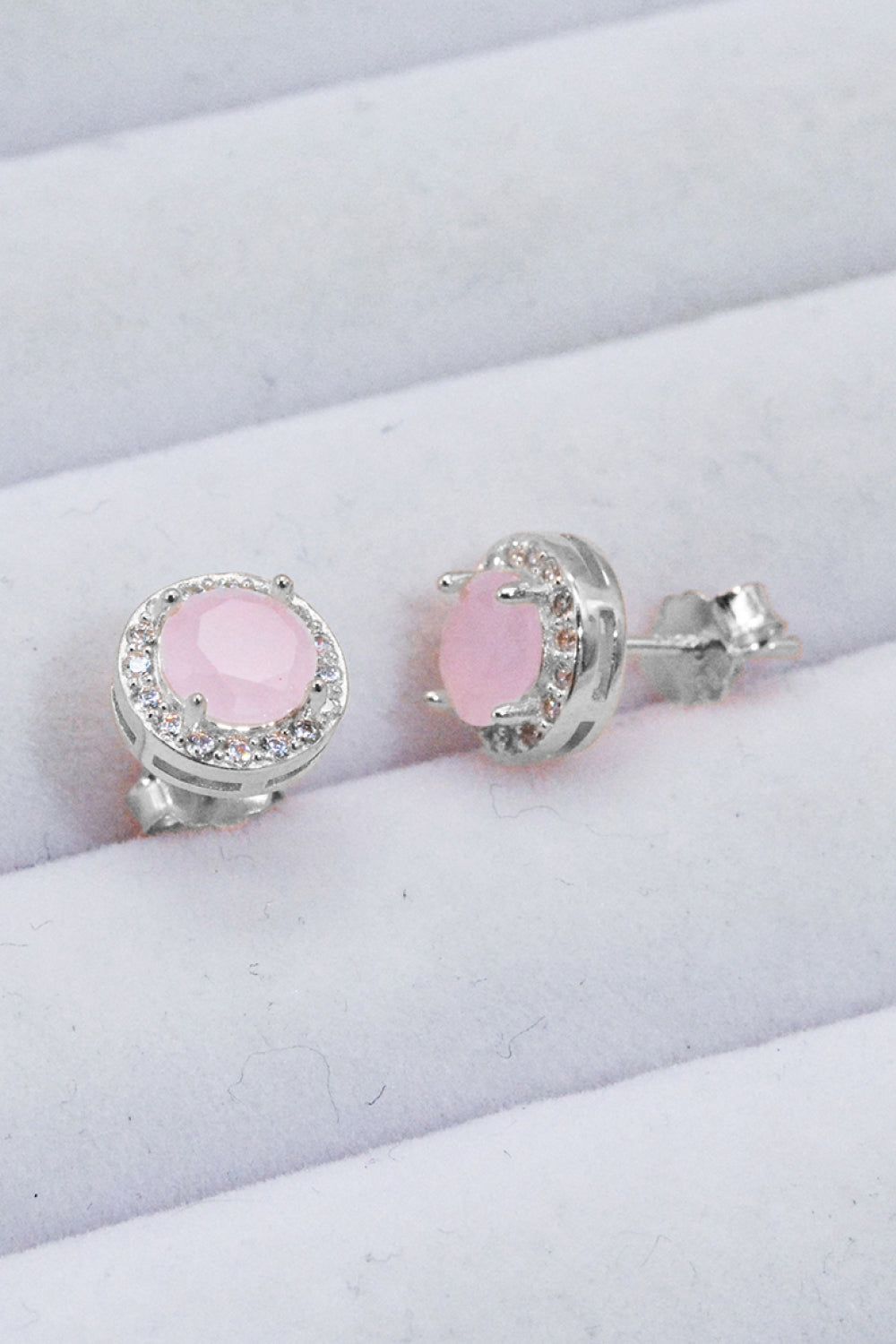 Give It To You 925 Sterling Silver Quartz Earrings (Platinum-Plated Fine Silver)