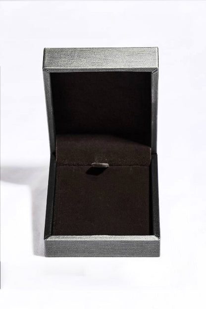 1 Carat Moissanite Key Pendant Necklace (Platinum-Plated Fine Silver) - Sparkala