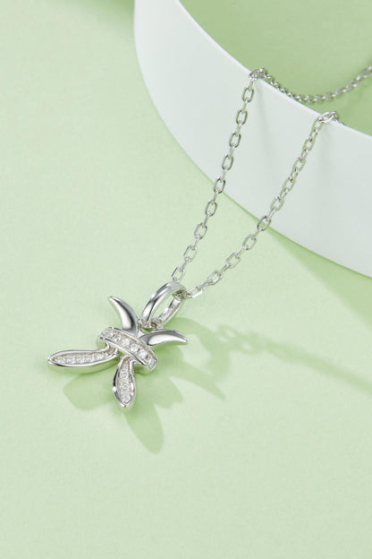 Sparkala™ Moissanite Constellation Pendant Necklace (Platinum-Plated Fine Silver)